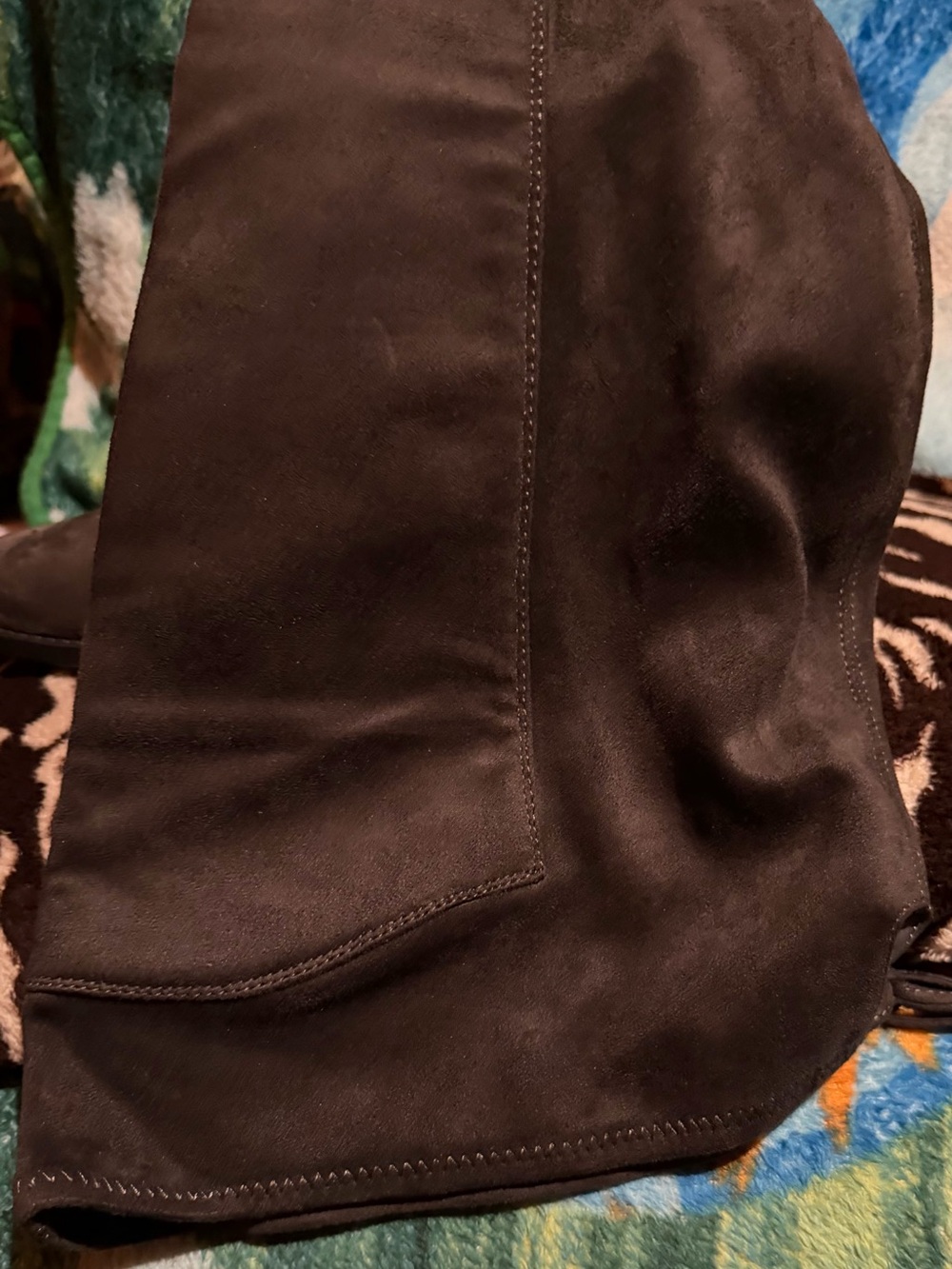 Lane Bryant Black Over-the-Knee Suede Boots